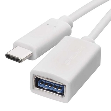  EMOS USB-A 3.0 / USB-C 3.0 datový OTG kabel s funkcí redukce, 15 cm, bílý SM7054 2335076012