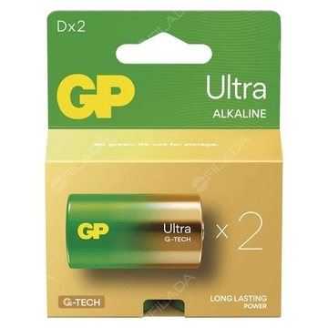 GP Ultra G-TECH alkalická baterie LR20(D) B02412 2ks 1013422100